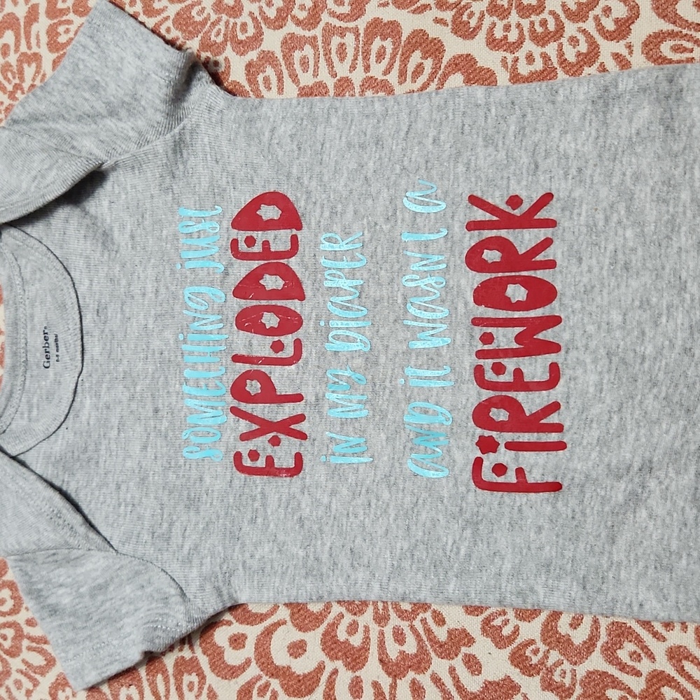 Handmade Patriotic Onesie